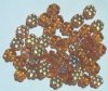 50 8mm Topaz AB Flowers